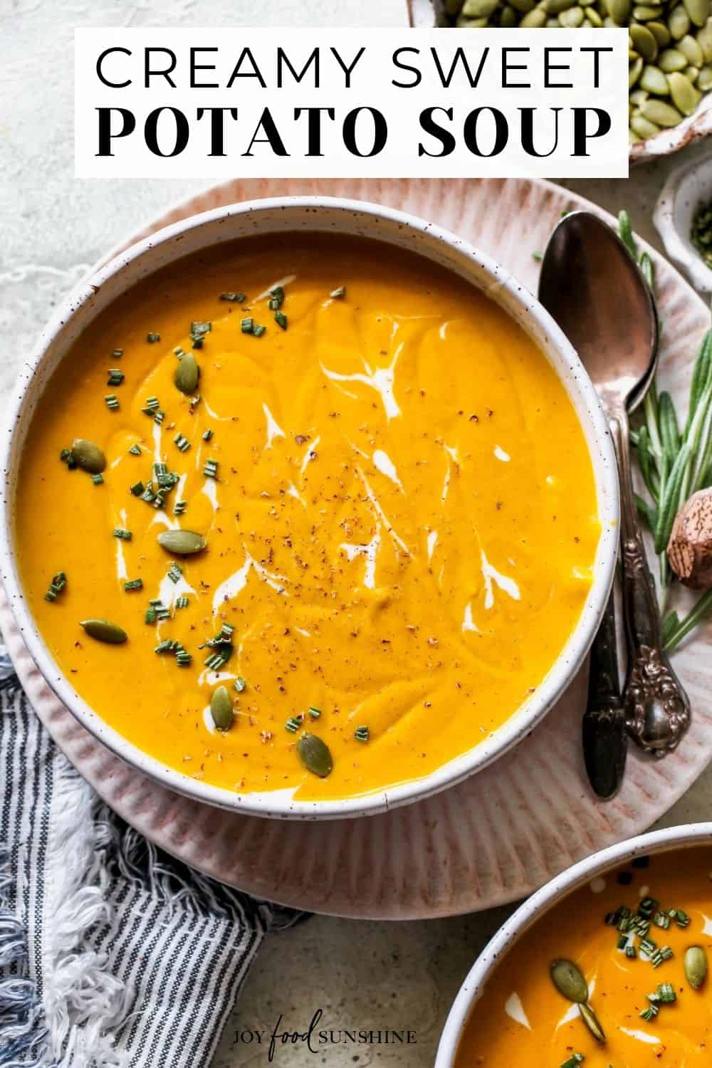 Sweet Potato Soup - JoyFoodSunshine