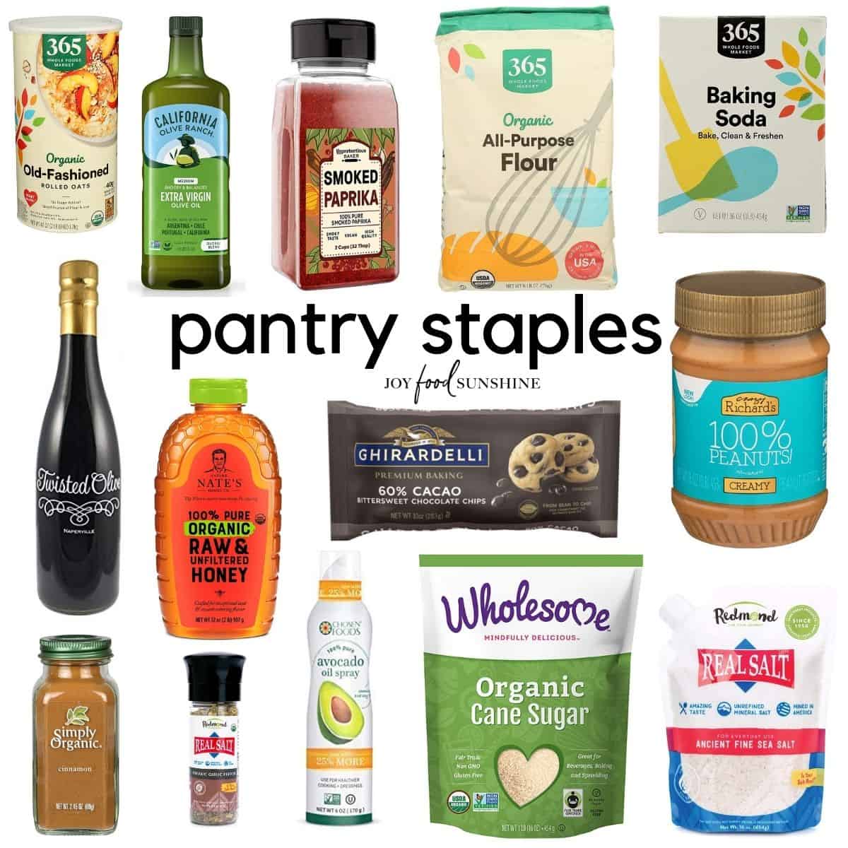 ) Discounted pantry staples