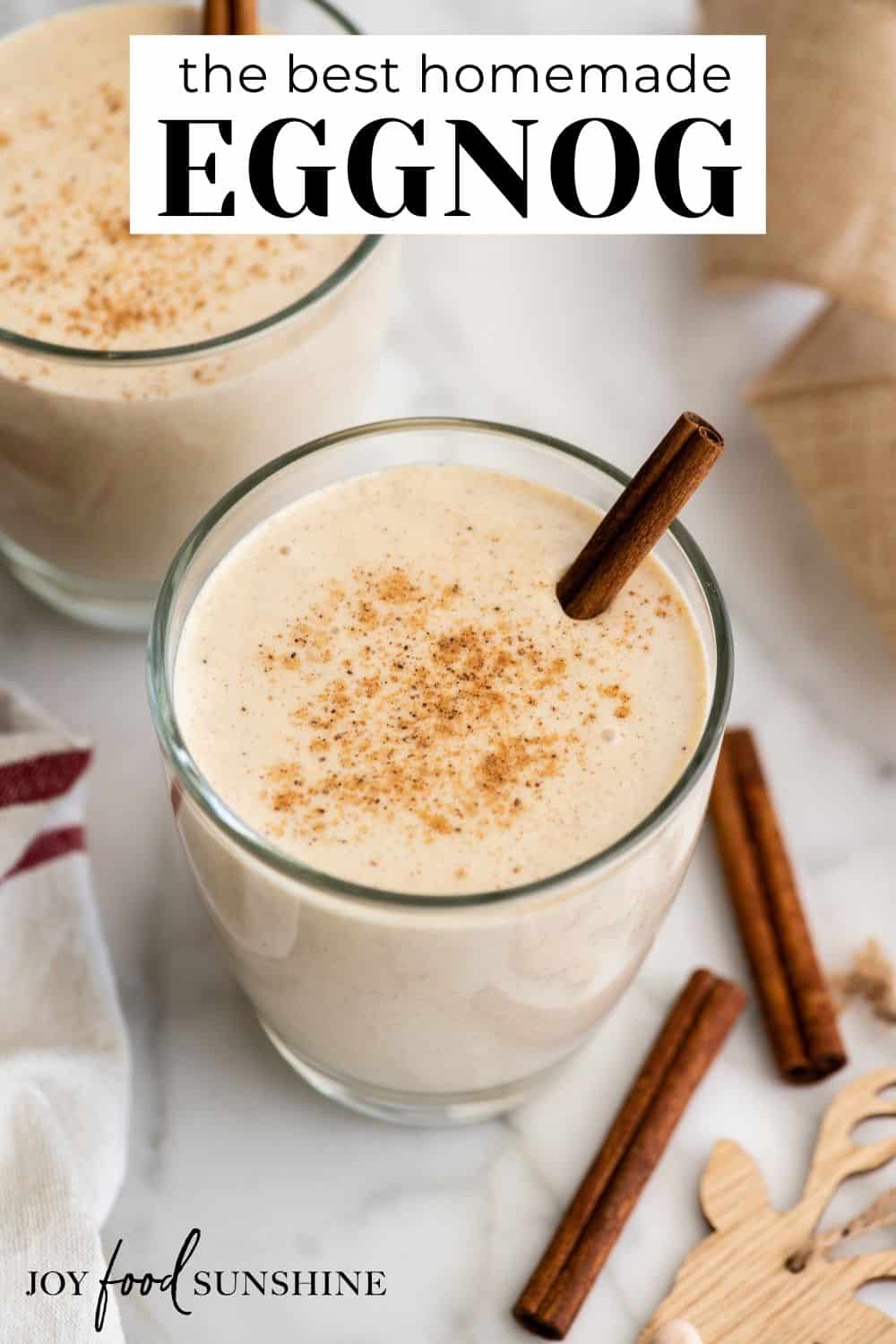 Homemade Eggnog Recipe - JoyFoodSunshine
