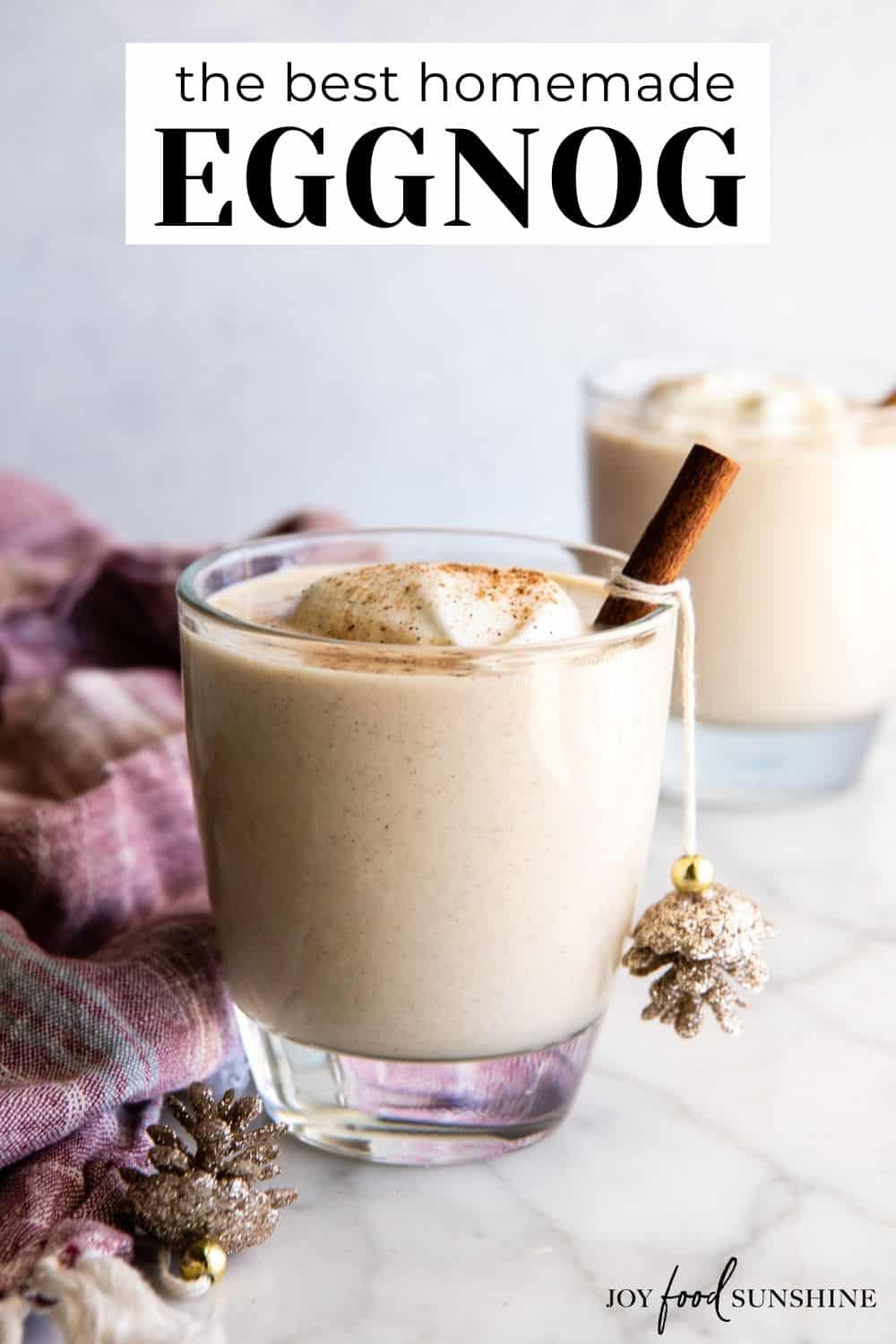 Homemade Eggnog Recipe - JoyFoodSunshine