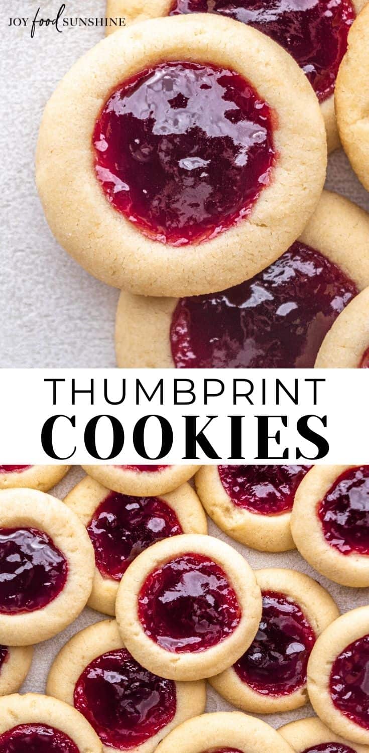 Thumbprint Cookies - JoyFoodSunshine