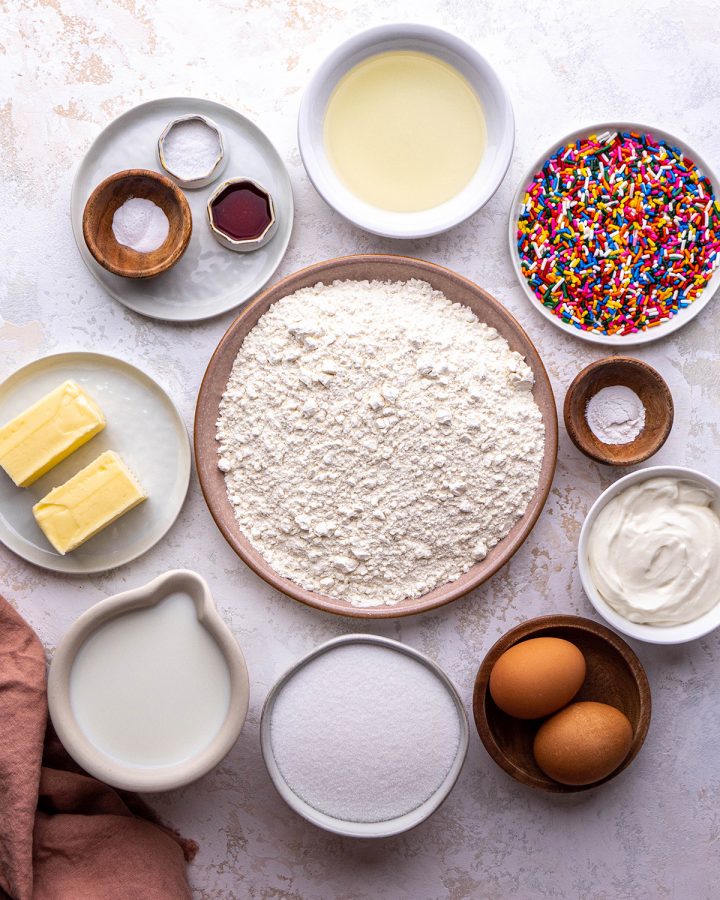 ingredients in this Vanilla Cupcake recipe