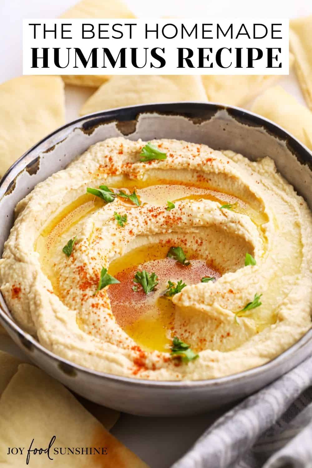 Homemade Hummus - JoyFoodSunshine