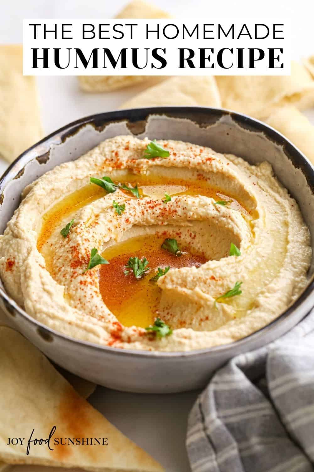 Homemade Hummus - JoyFoodSunshine