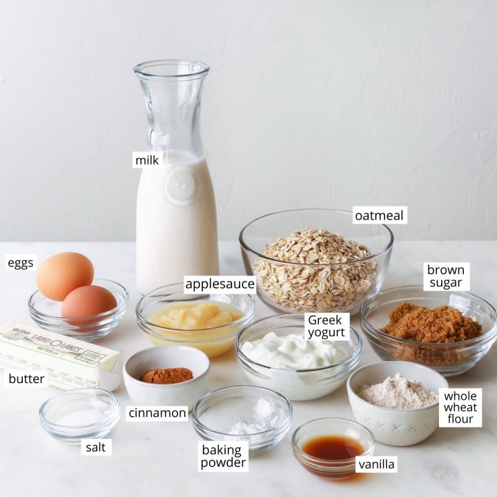 ingredients in this Baked Oatmeal Cups recipe