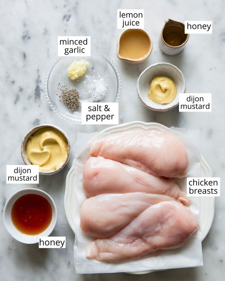 the ingredients in this Honey Mustard Chicken recipe