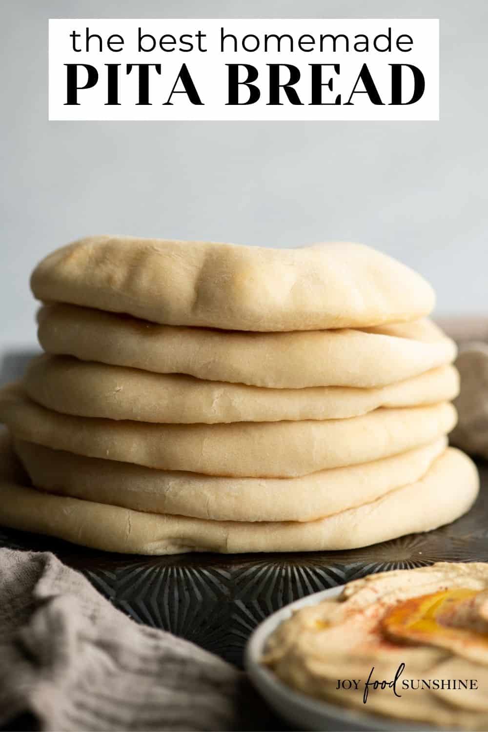 Homemade Pita Bread Recipe - JoyFoodSunshine