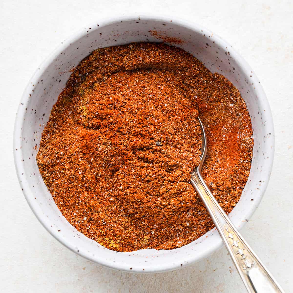 a bowl of homemade vegetarian chili spice mixture
