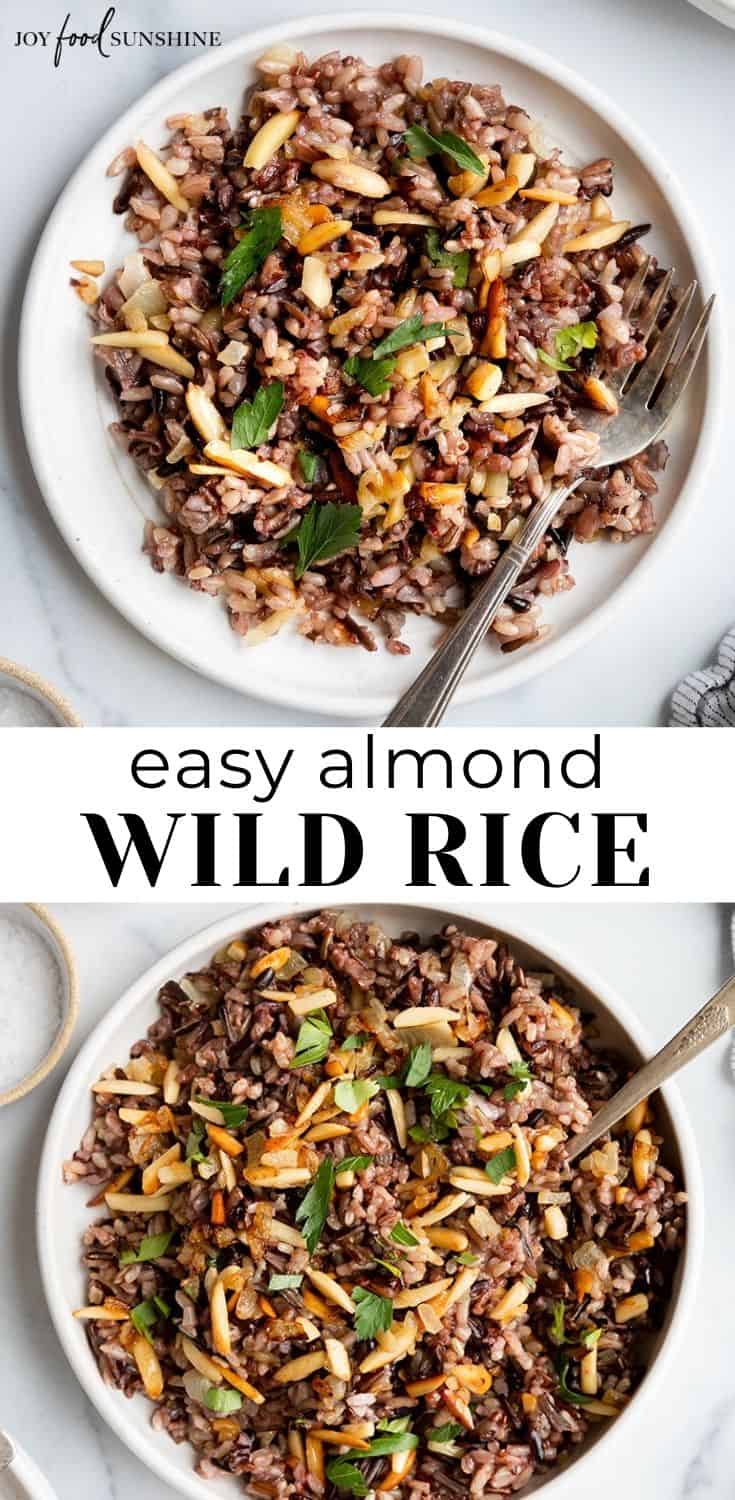 Almond Wild Rice Recipe - JoyFoodSunshine