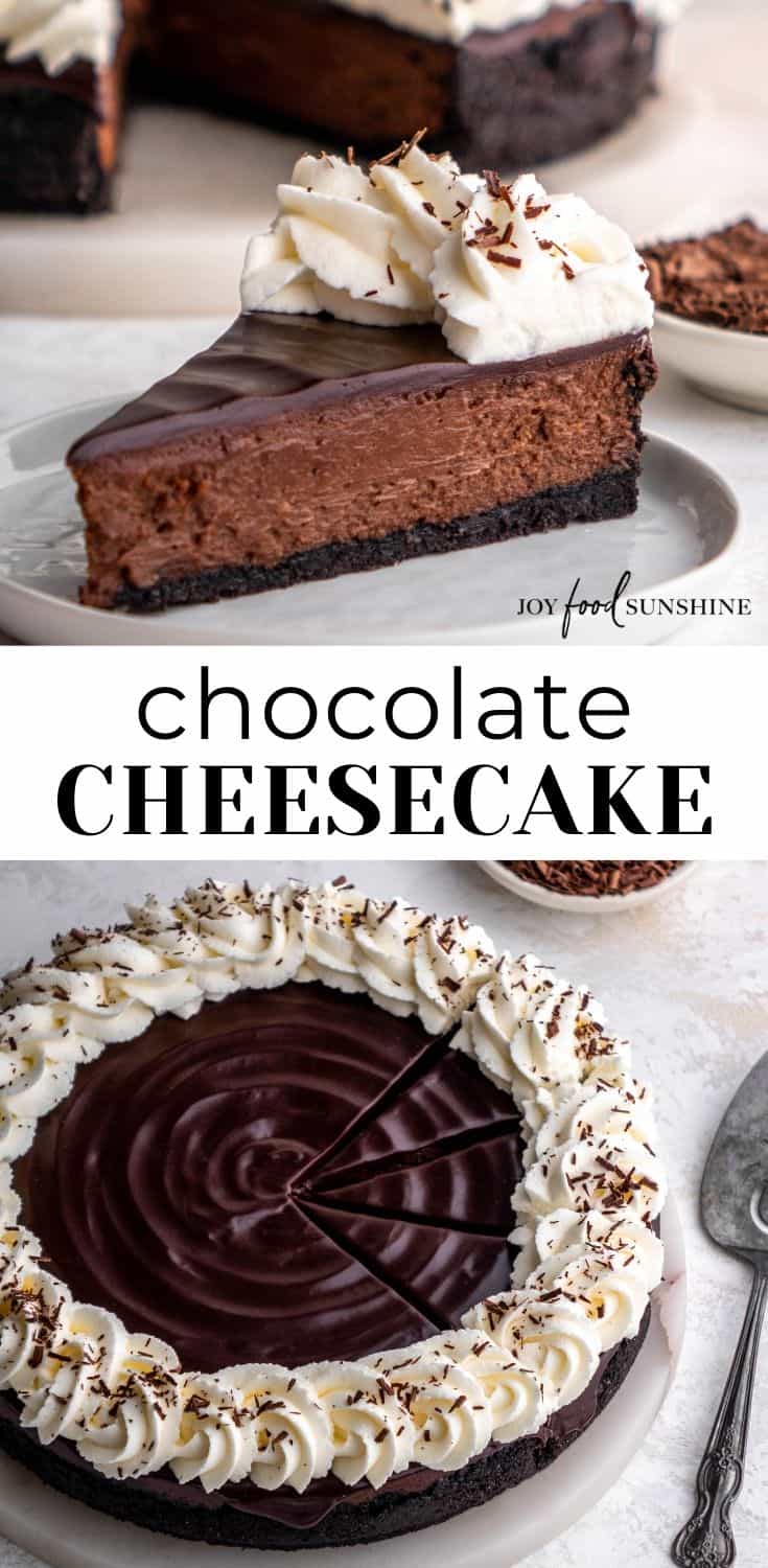 Chocolate Cheesecake - JoyFoodSunshine