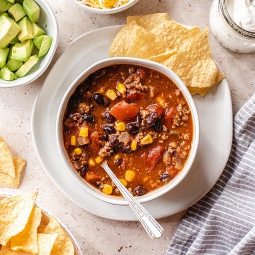 Taco Soup Recipe - JoyFoodSunshine