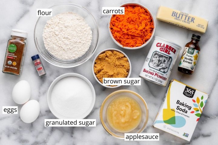 ingredients in this Best Carrot Cake Recipe