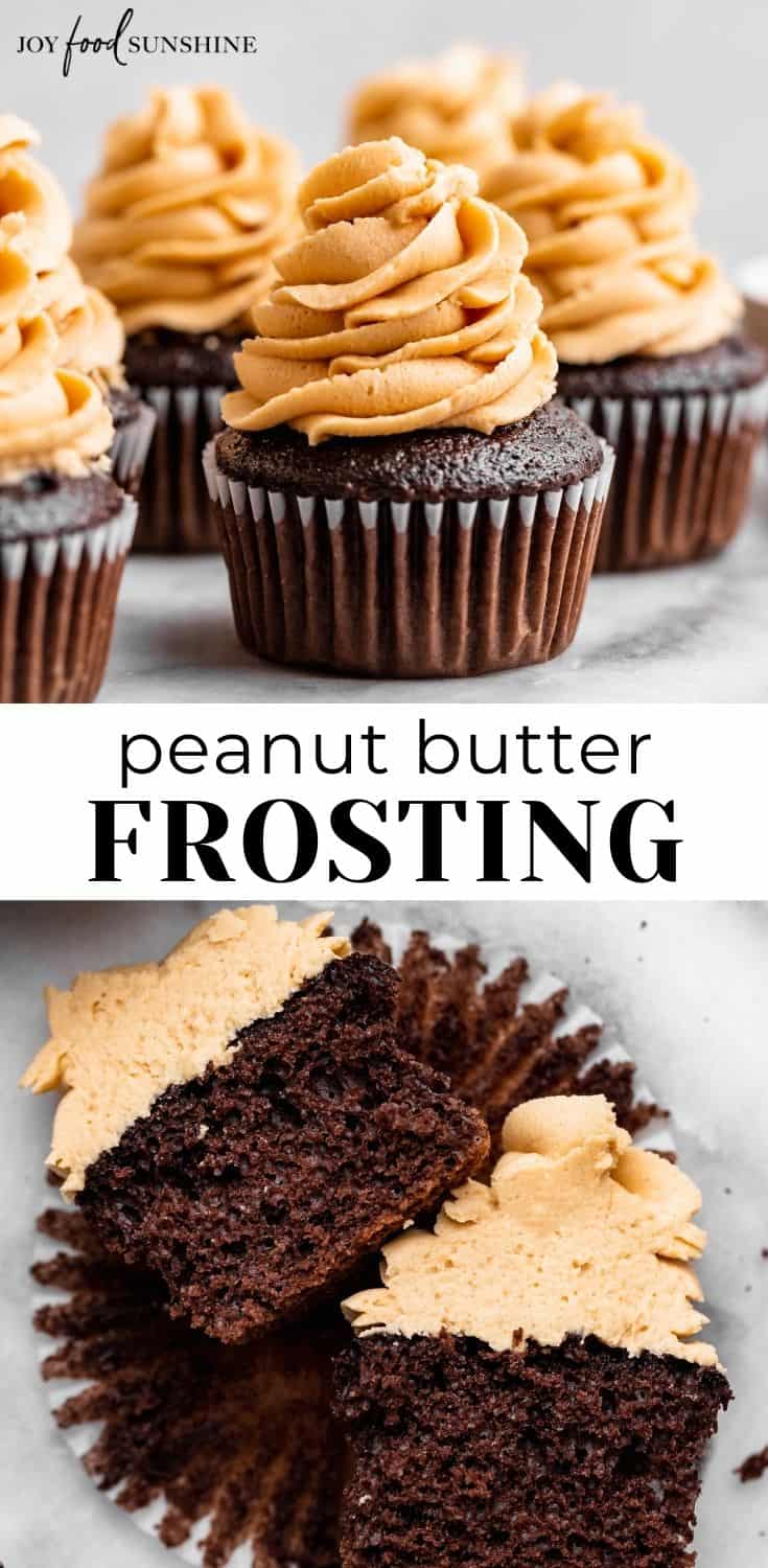 Peanut Butter Frosting JoyFoodSunshine   Peanut Butter Frosting Pinterest Long 1 