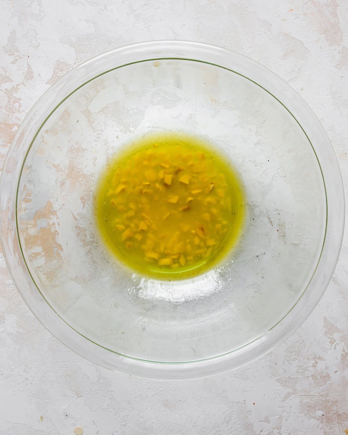 marinade for chicken fajitas in a glass bowl