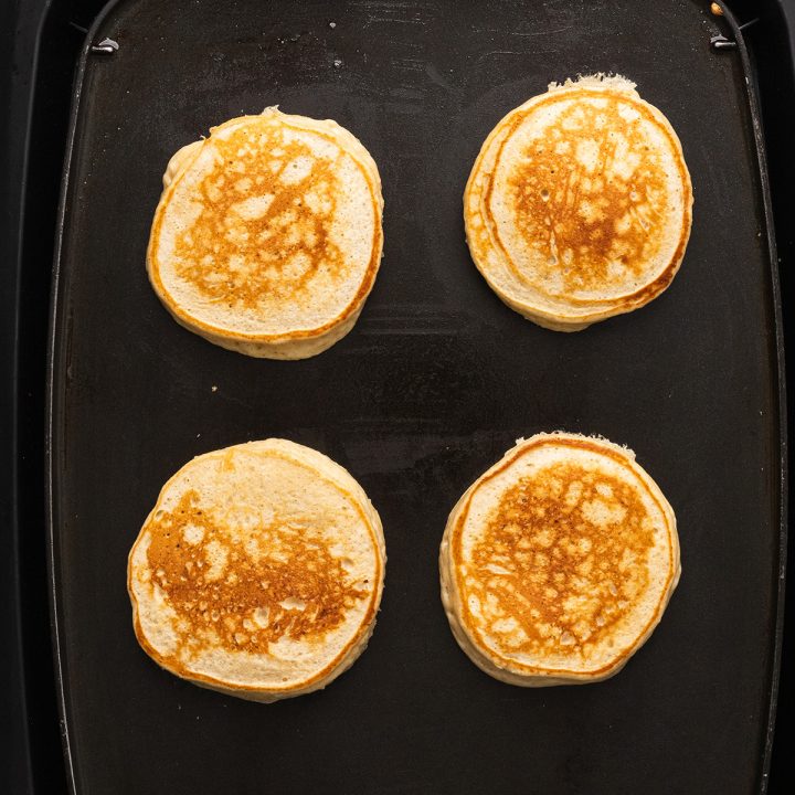 How to Make Cottage Cheese Pancakes - cooking on an electric griddle
