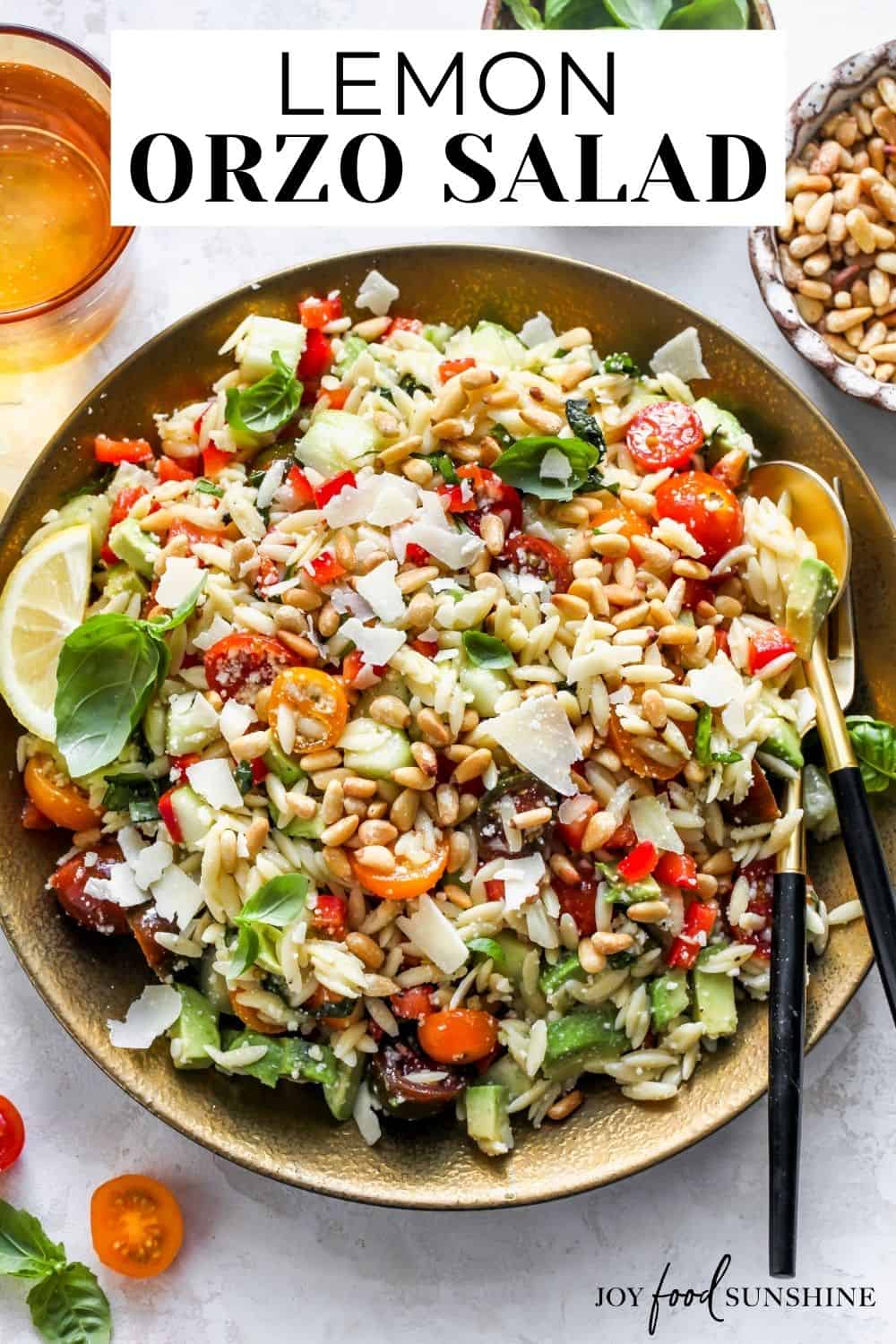 Lemon Orzo Salad - JoyFoodSunshine