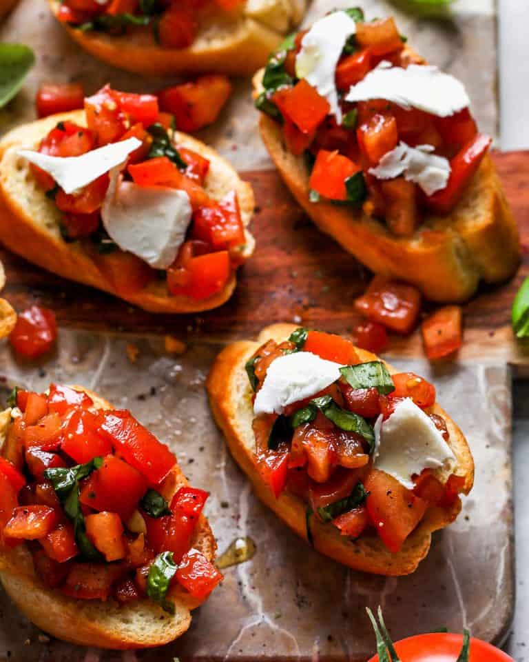 Easy Tomato Bruschetta Recipe - JoyFoodSunshine