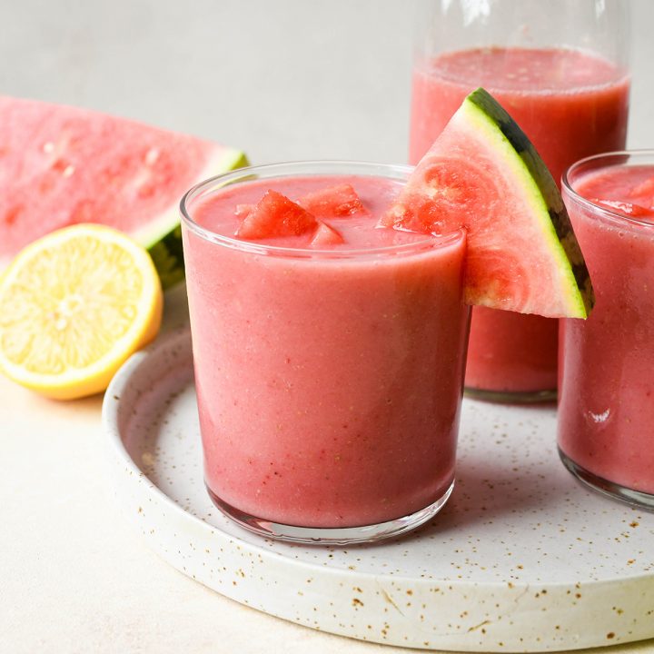 3 glasses of Watermelon Smoothie