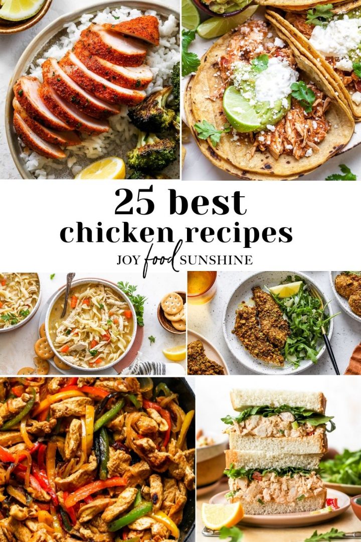 collage of the best chicken recipes 