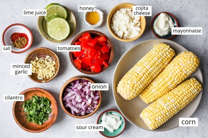 ingredients in this Corn Salad recipe