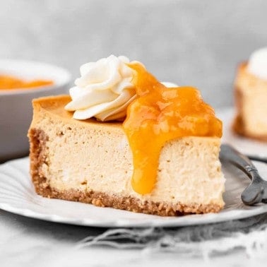 Peach Cheesecake - JoyFoodSunshine