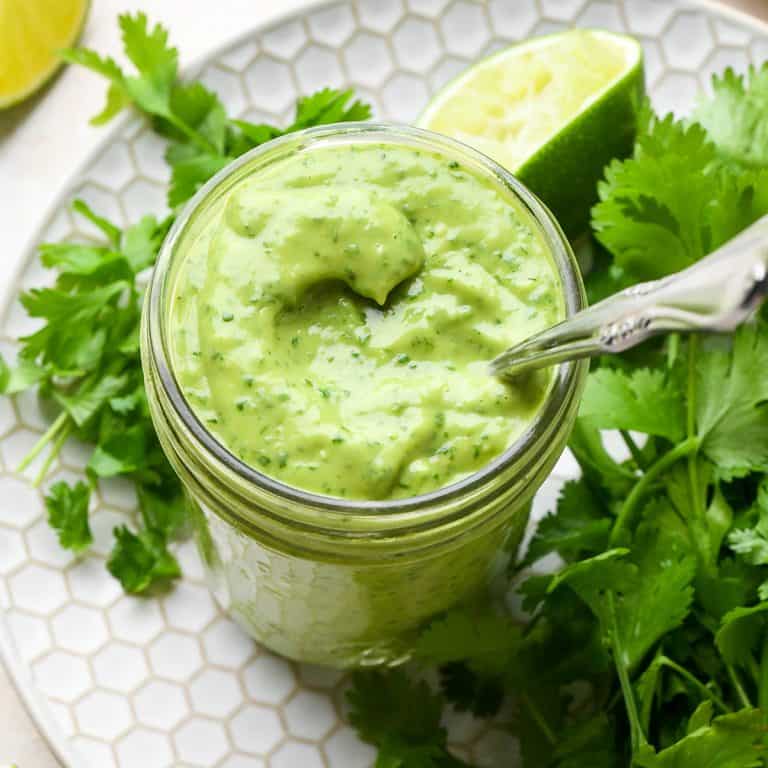 Cilantro Lime Avocado Dressing JoyFoodSunshine