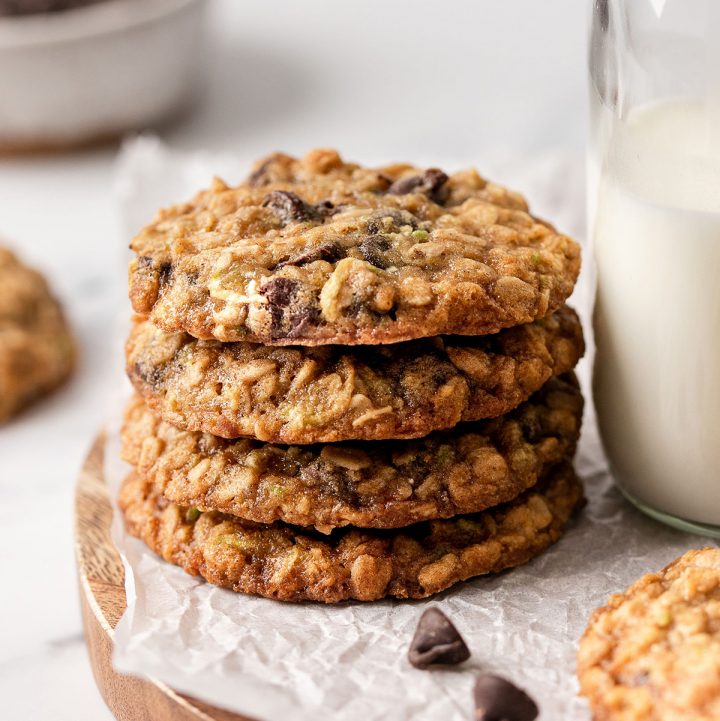 a stack of 4 Zucchini Cookies