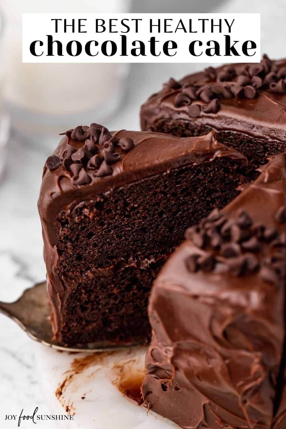 Healthy Chocolate Cake - JoyFoodSunshine