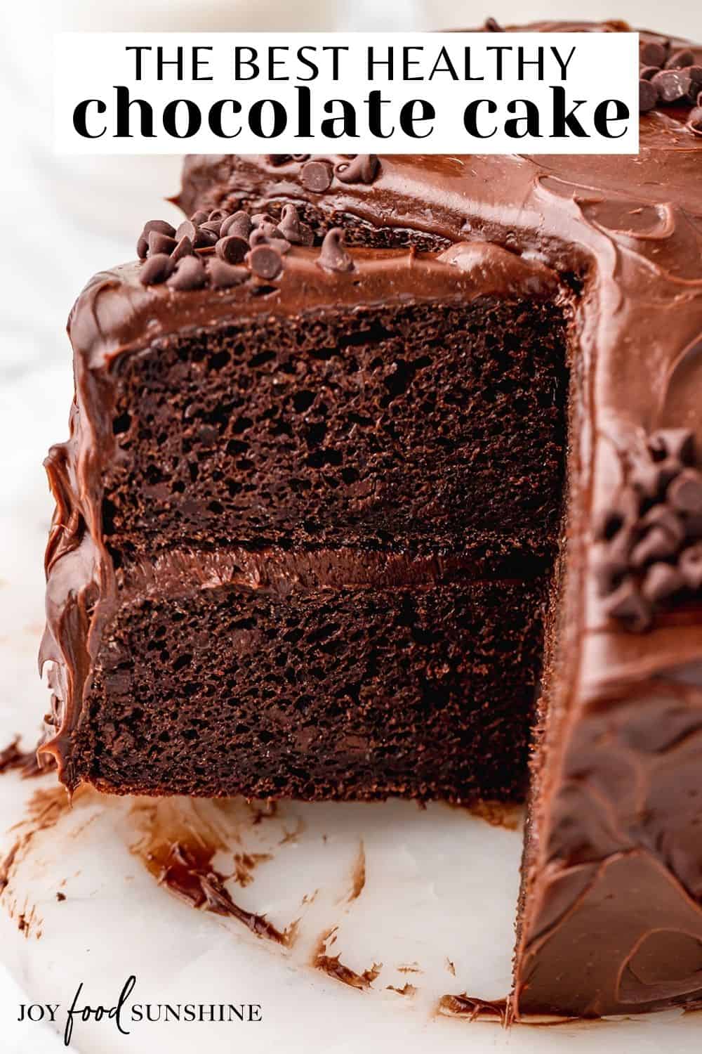 Healthy Chocolate Cake - JoyFoodSunshine