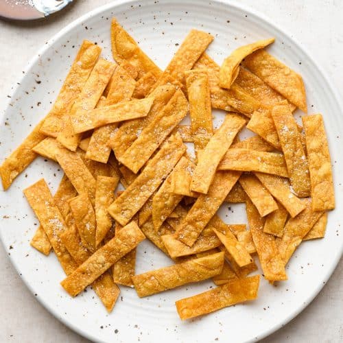 Homemade Tortilla Strips JoyFoodSunshine