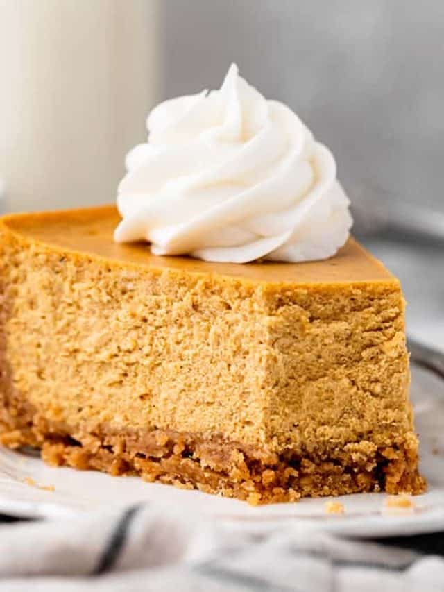 THE BEST PUMPKIN CHEESECAKE STORY - JoyFoodSunshine