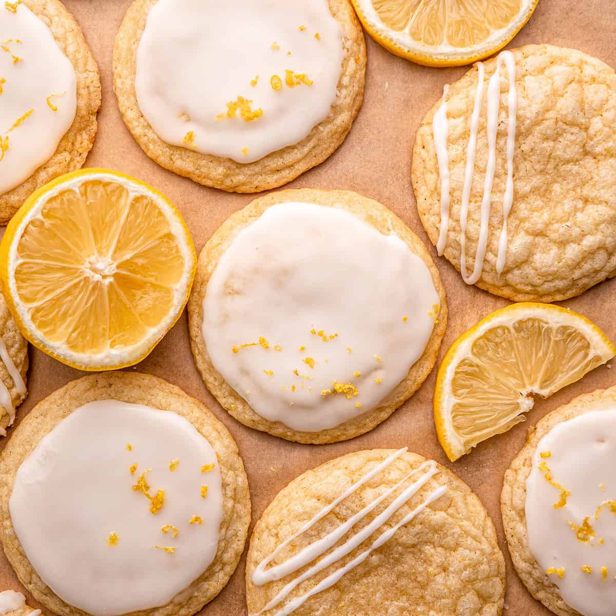 7 Lemon Cookies with glaze