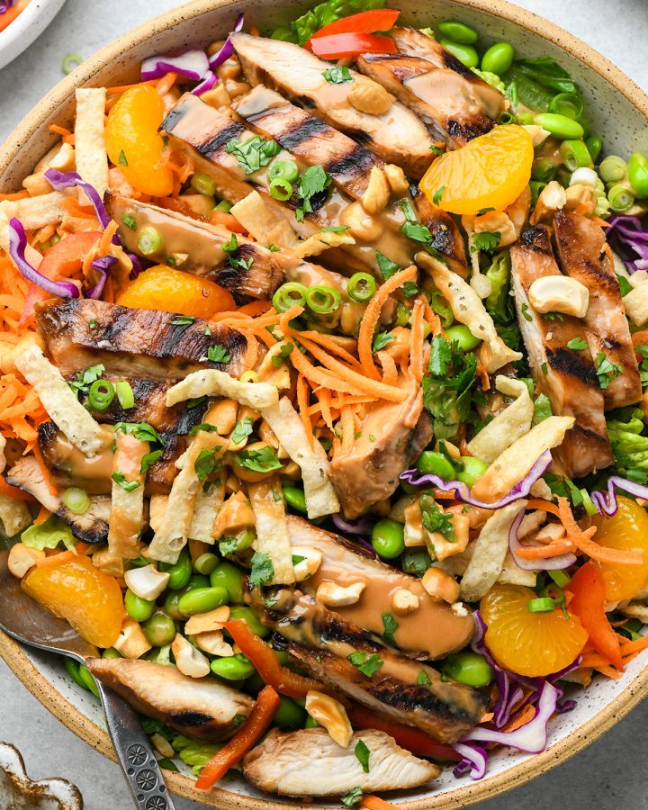 Asian Chicken Salad in a large bowl