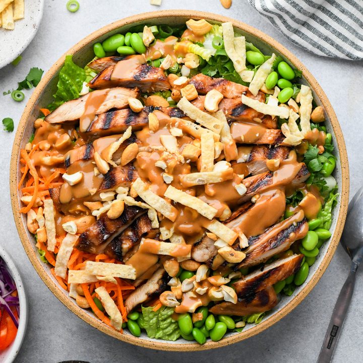 Asian Chicken Salad in a large bowl