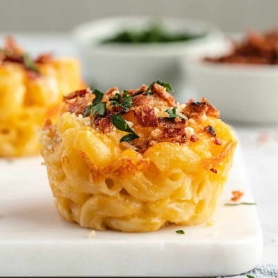 Baked Mac & Cheese Cups - JoyFoodSunshine