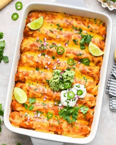 Ground Beef Enchiladas - JoyFoodSunshine