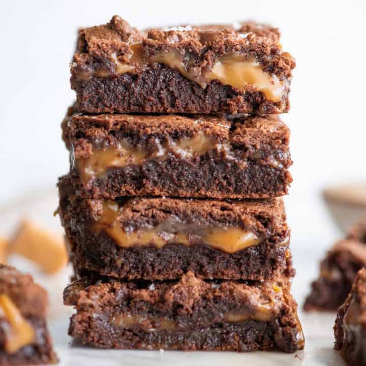 Caramel Brownies JoyFoodSunshine