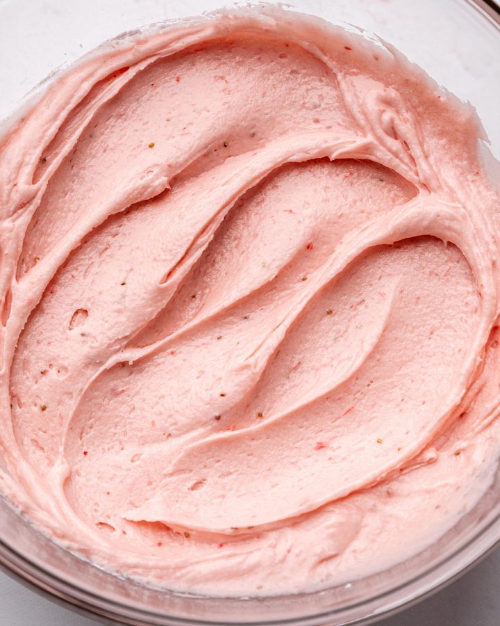 a bowl of Strawberry Frosting