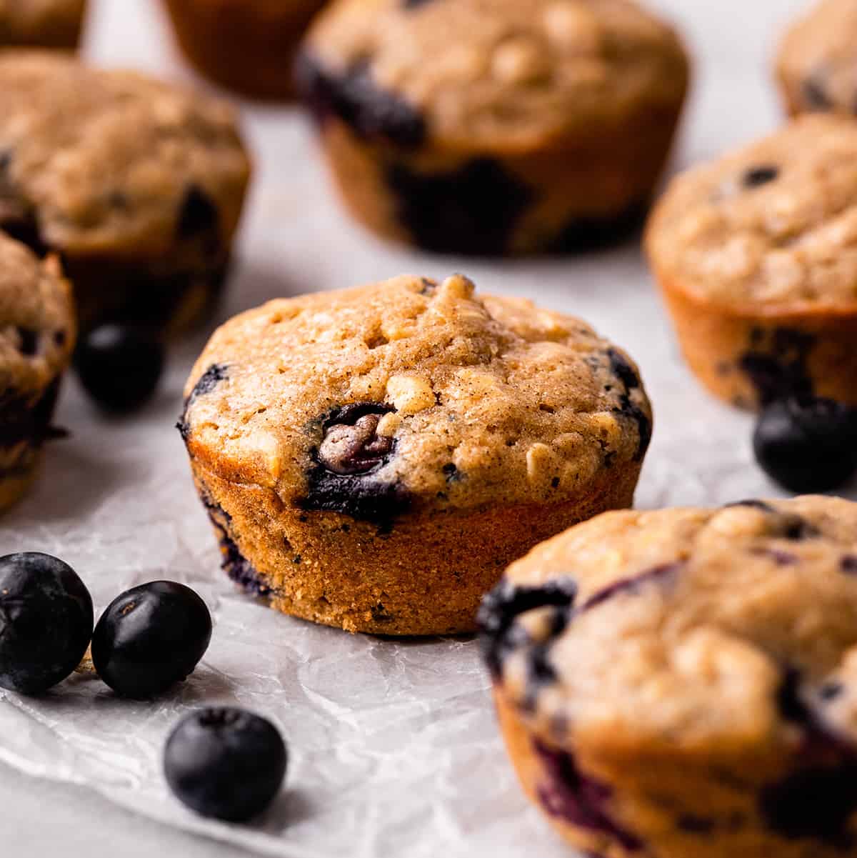 5 Blueberry Oatmeal Muffins