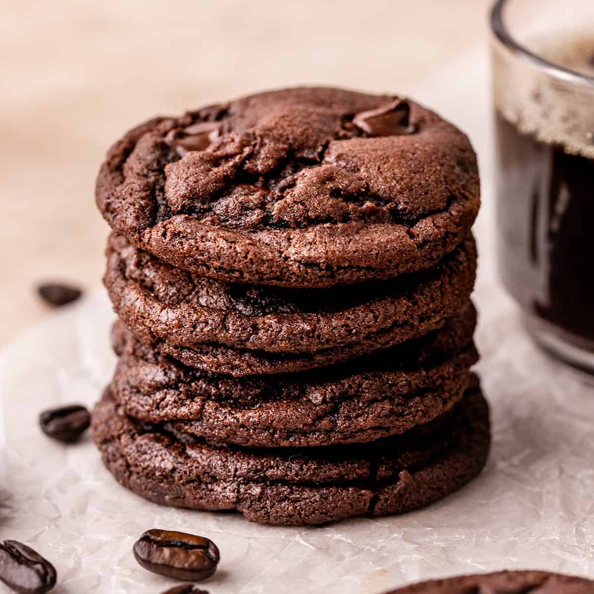 a stack of 4 Coffee Cookies