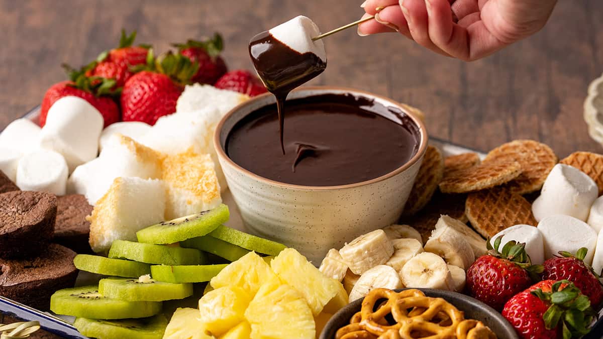 Chocolate Fondue Recipe - JoyFoodSunshine