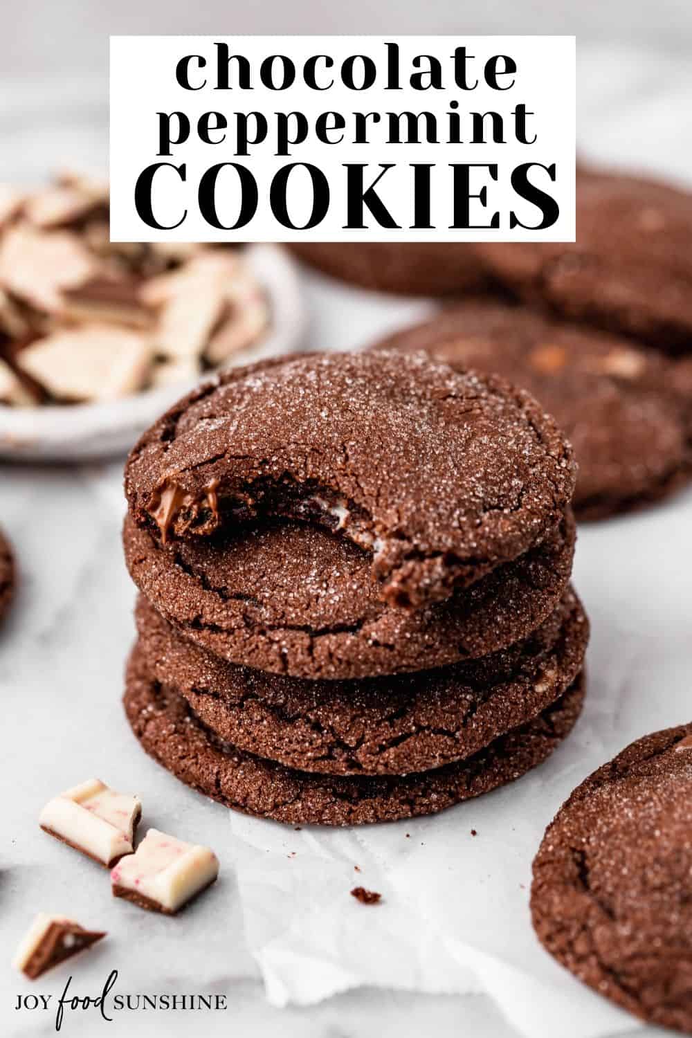 Chocolate Peppermint Cookies - JoyFoodSunshine