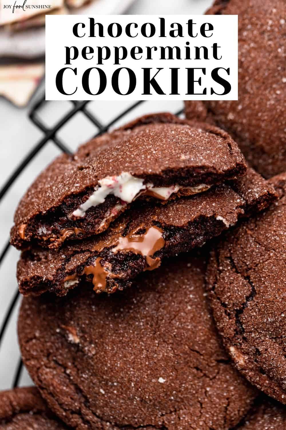 Chocolate Peppermint Cookies - JoyFoodSunshine