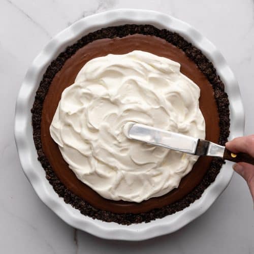 Chocolate Pudding Pie - JoyFoodSunshine