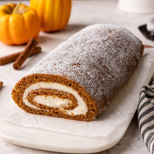 Pumpkin Roll Cake - JoyFoodSunshine