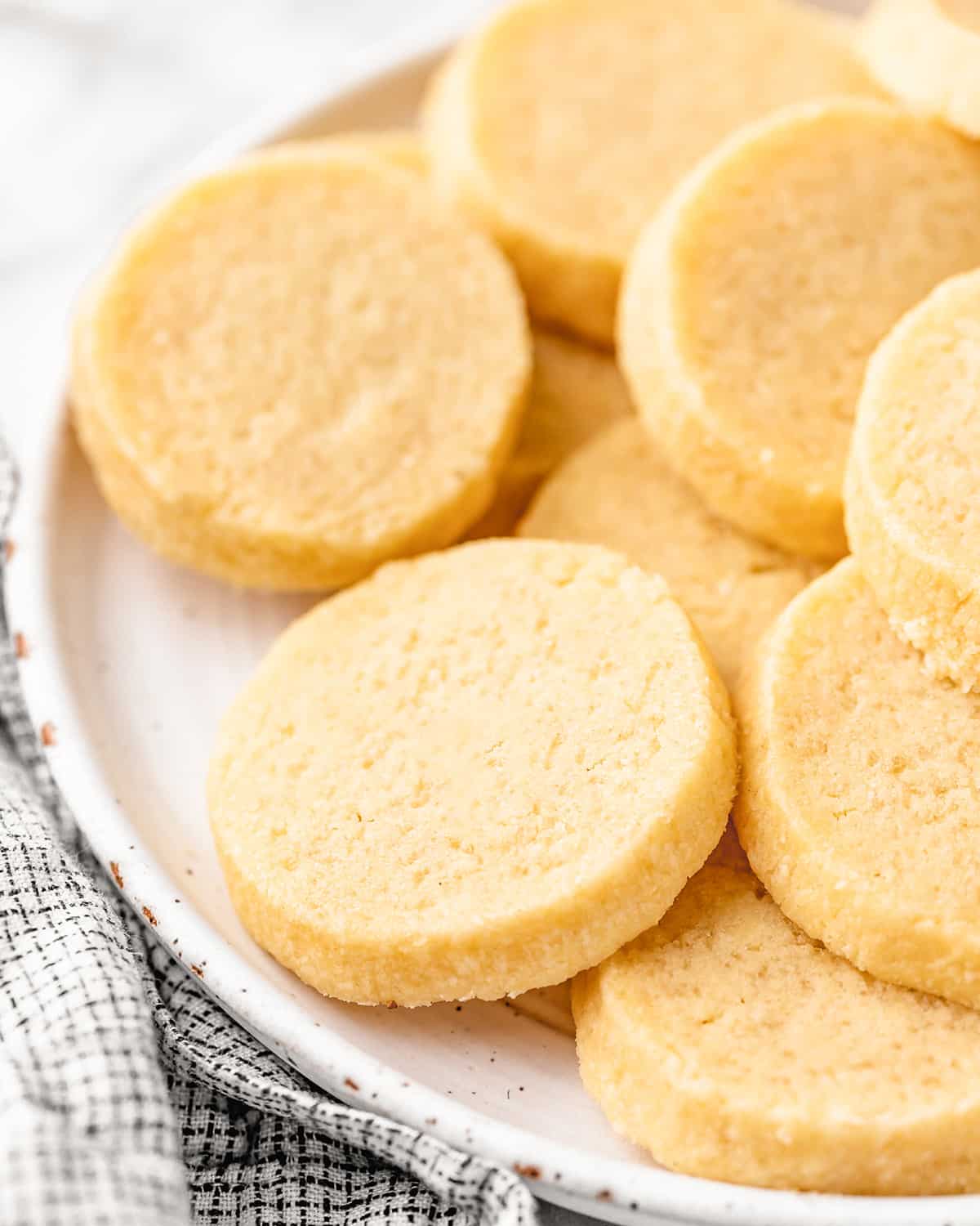 Shortbread Cookies on a plate