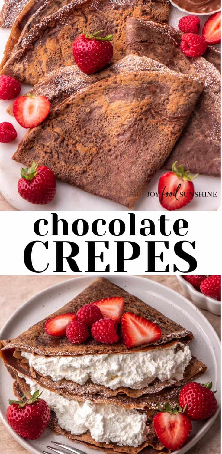 Chocolate Crepes - JoyFoodSunshine