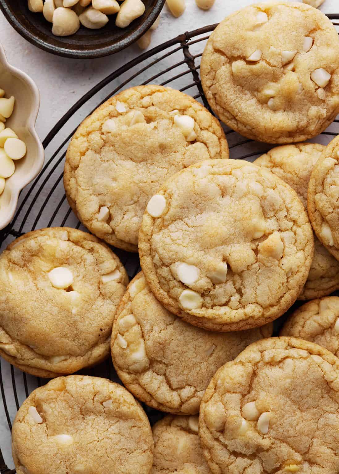 White Chocolate Macadamia Nut Cookies - JoyFoodSunshine