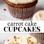 Carrot Cake Cupcakes - JoyFoodSunshine