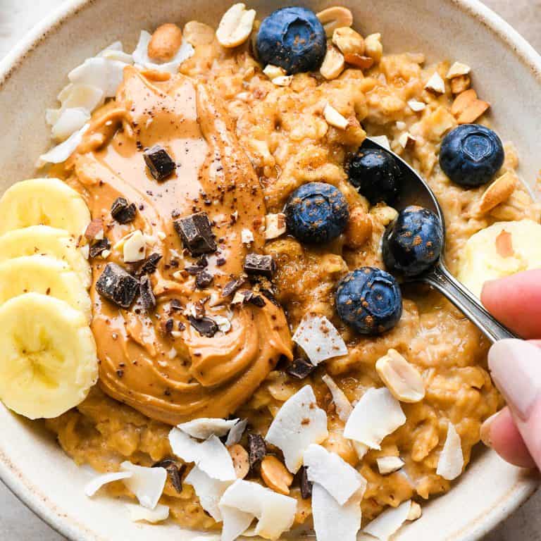 Peanut Butter Oatmeal - JoyFoodSunshine